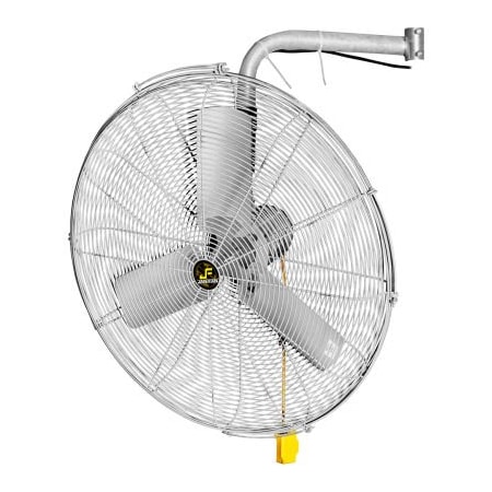 Hunter Fan Co. Jan Fan Jan Fan 24in I-Beam Mount Fan w/ Drop Cord Switch, 2 Speed, Silver, 3PK JF-BMF24-DCS-S